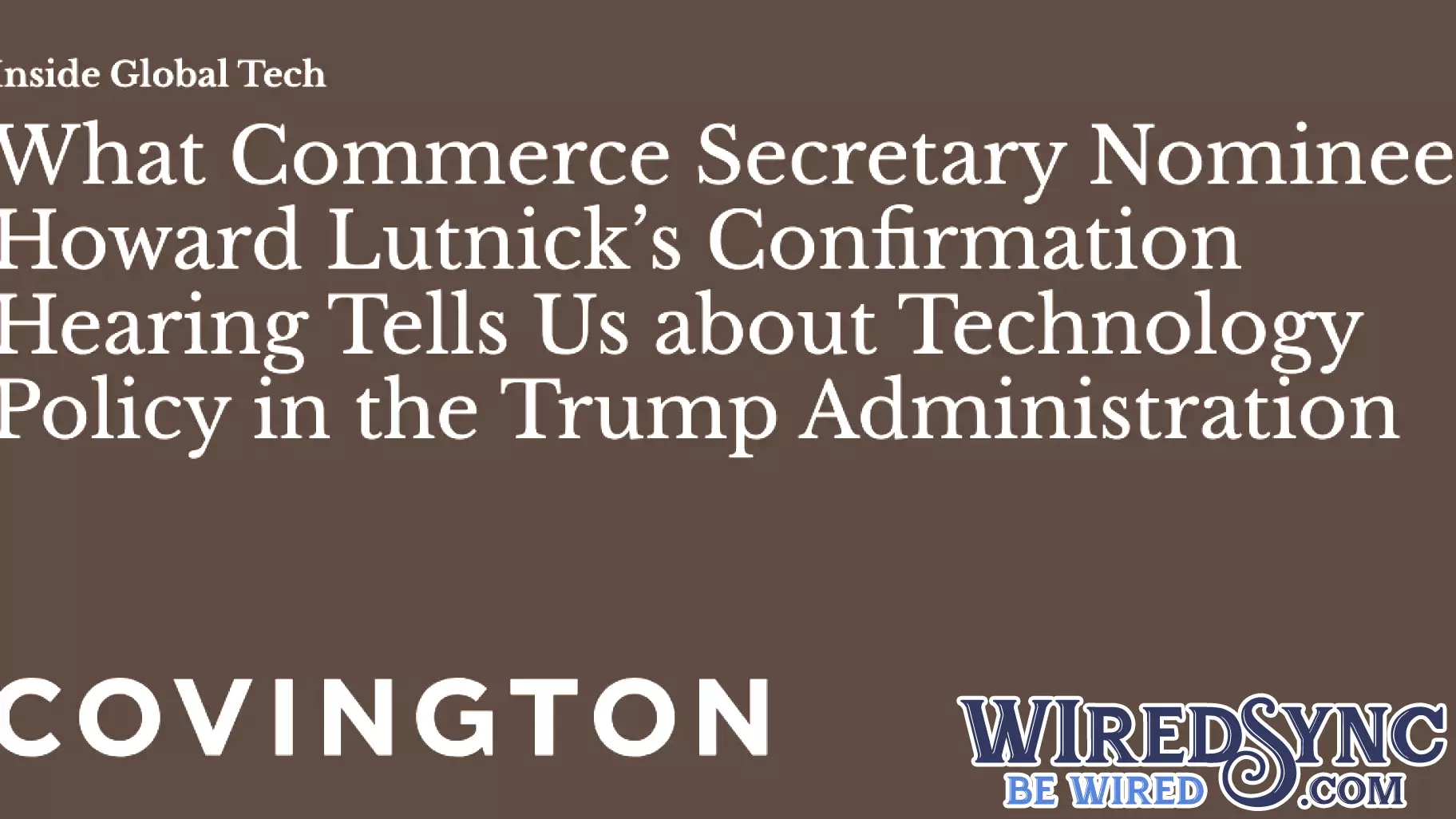 Insights from Howard Lutnick's Confirmation Hearing for Commerce Secretary