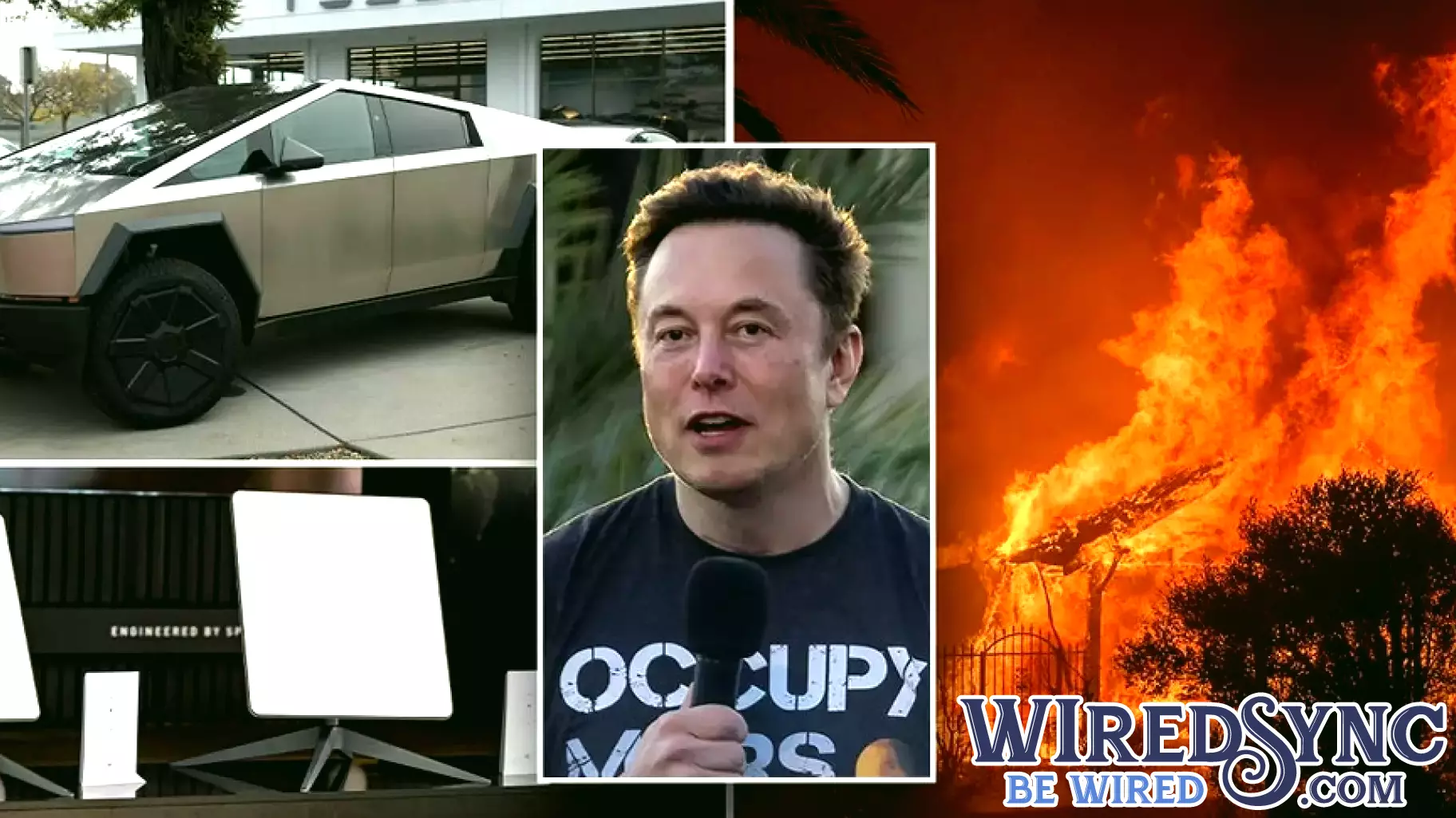 Tesla CEO Aims to Restore Connectivity in Wildfire-Affected Areas with Starlink and Cybertrucks